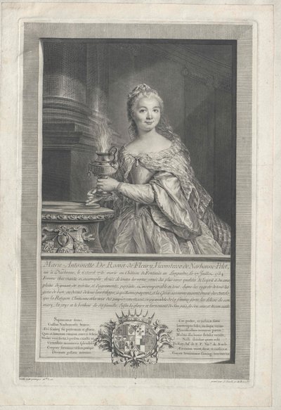 Maria Diane Antonietta de Rosset de Rocozel de Fleury da Artist Unknown