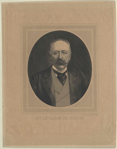 Moritz Barone Hirsch su Gereuth da Artist Unknown