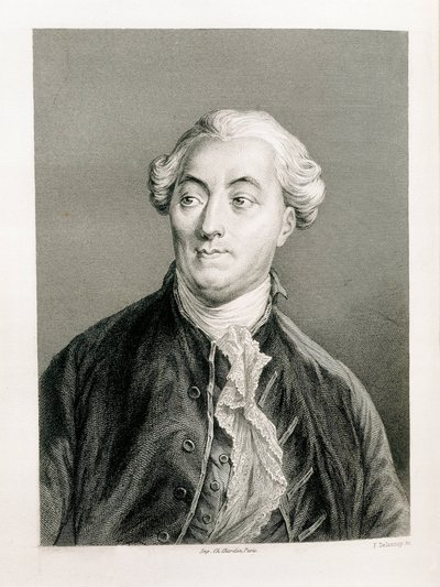 Jacques Necker, finanziere e statista svizzero al servizio della Francia (incisione) da Artist Unknown