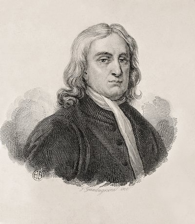 Newton, Sir Isaac (1642-1727). Matematico, fisico e astronomo inglese.; GUADAGNINI, Gaetano (1800-1860). Incisore italiano. Ritratto di Isaac Newton, opera di Gaetano Guadagnini. Incisione. ITALIA. LOMBARDIA. Milano. Civica Raccolta delle Stampe da Artist Unknown