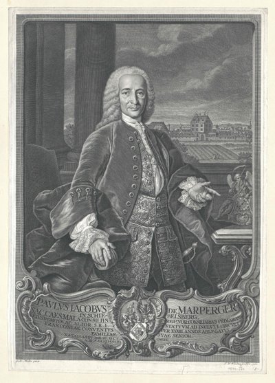 Paul Jakob von Marperger da Artist Unknown