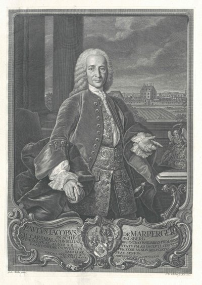 Paul Jakob von Marperger da Artist Unknown