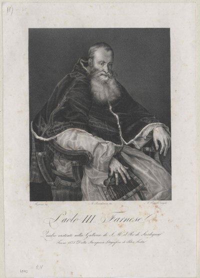 Papa Paolo III da Artist Unknown