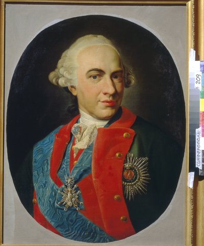 Ritratto del conte Kirill Razoumovski (1728-1803) (olio su tela) da Artist Unknown