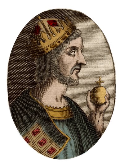 Ritratto di Giustiniano I - Ritratto di Giustiniano I (il Grande) (Flavius Petrus Sabbatius Justinianus) (482-565), imperatore romano d