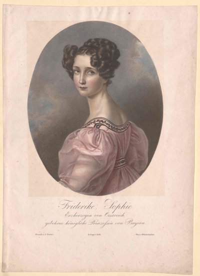 Principessa di Bayern-Zweyb.-Birkenfeld Sophie (stampa) da Artist Unknown