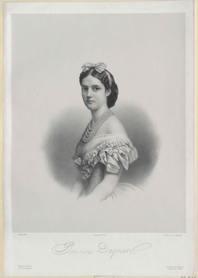 Principessa di Danimarca Dagmar da Artist Unknown