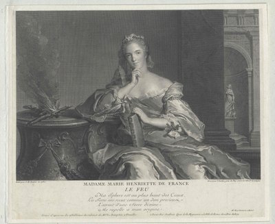 Principessa di Francia Maria Henriette da Artist Unknown