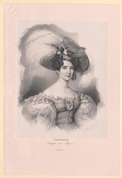 Principessa di Saxe-Hildburghausen (1792-1854) Therese da Artist Unknown