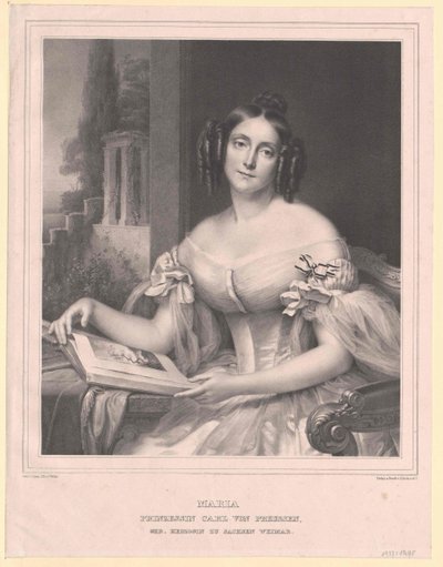 Principessa di Saxe-Weimar Eisenach Maria da Artist Unknown