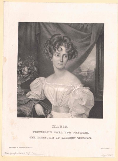 Principessa di Saxe-Weimar Eisenach Maria da Artist Unknown