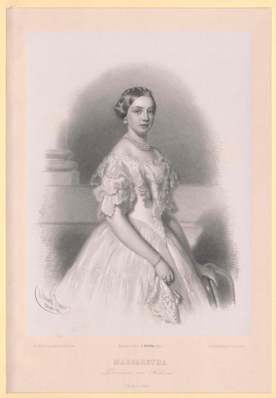 Principessa di Sassonia Margherita da Artist Unknown