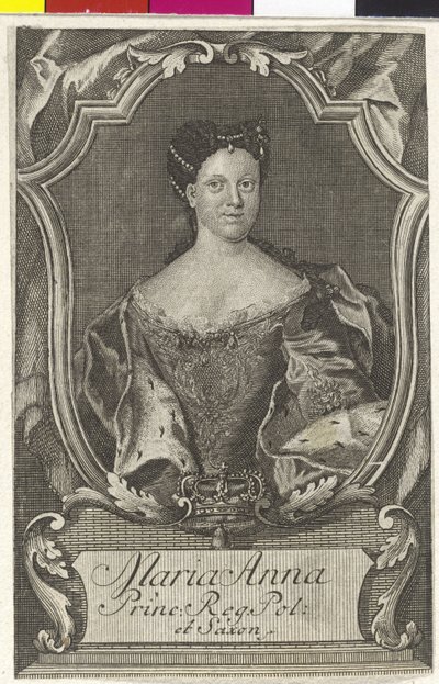 Principessa di Sassonia Maria Anna da Artist Unknown