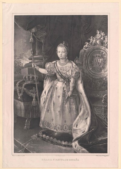 Regina di Spagna Isabella II da Artist Unknown