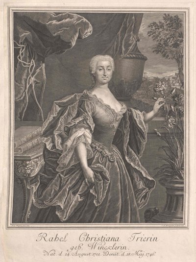 Rahel christiana Winckler da Artist Unknown