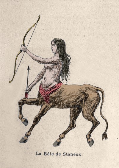Rappresentazione della Bete di Staneux Illustrazione da Artist Unknown