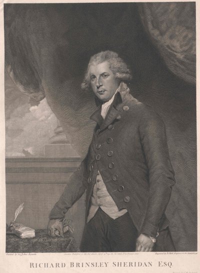 Richard Brinsley Sheridan da Artist Unknown