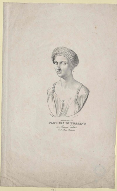 Imperatrice romana Plotina da Artist Unknown