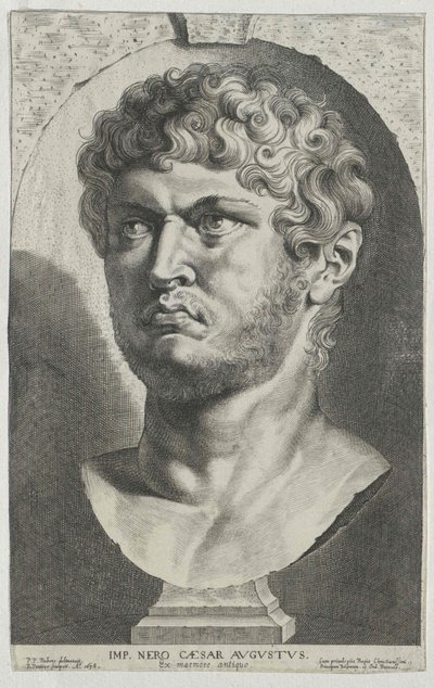 Imperatore romano Nerone (stampa) da Artist Unknown