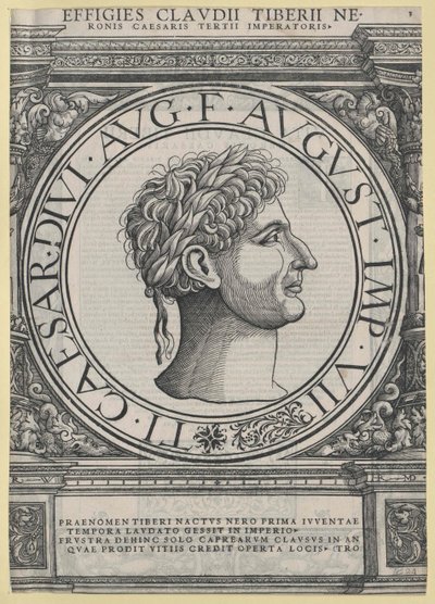 Imperatore romano Tiberio da Artist Unknown