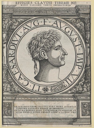 Imperatore romano Tiberio da Artist Unknown