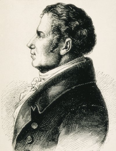 SCHLEGEL, August Wilhelm von (1767-1845). Teorico tedesco del Romanticismo da Artist Unknown