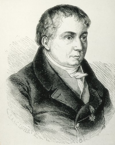 SCHLEGEL, Friedrich von (1772-1829). Poeta, critico e studioso tedesco. Leader critico del Romanticismo tedesco. Incisione da Artist Unknown