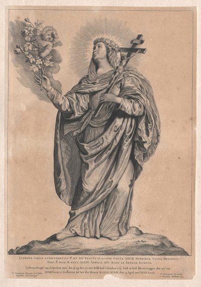 Santa Lidwina di Schiedam da Artist Unknown