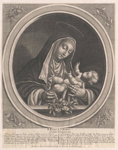 Santa Rosa da Lima da Artist Unknown