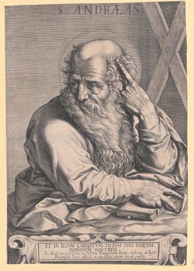 Il santo apostolo Andreas da Artist Unknown