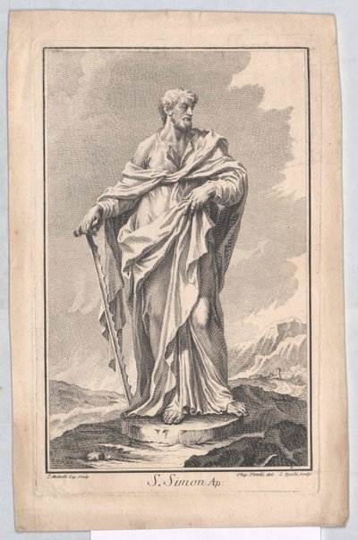 Il santo apostolo Simone da Artist Unknown