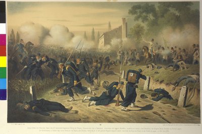 Scene di schermaglie della campagna italiana da Artist Unknown