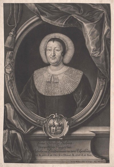 Sibylla Rosina Neubronner (stampa) da Artist Unknown