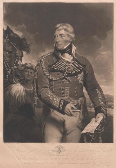 Sir John 1° Baronetto Doyle da Artist Unknown