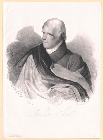 Sir Walter Scott da Artist Unknown