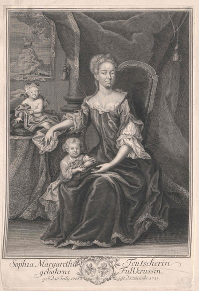 Sophia Margaretha Fullkruss da Artist Unknown