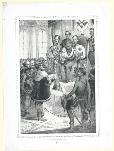 I deputati ungheresi davanti a S.M. l