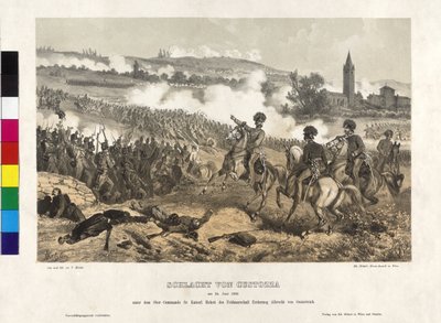 La battaglia di Custoza del 24 giugno 1866 da Artist Unknown