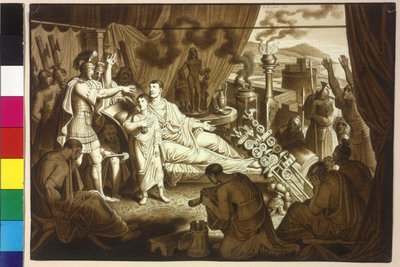 La donna morente imperatore Marco Aurelio consiglia Pertinace suo figlio Commodo da Artist Unknown