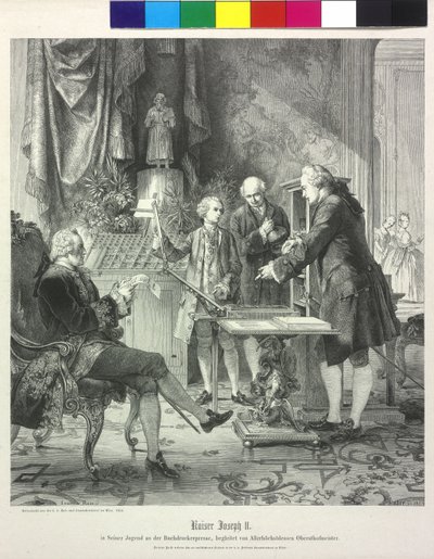 Il giovane imperatore Giuseppe II alla stampa da Artist Unknown