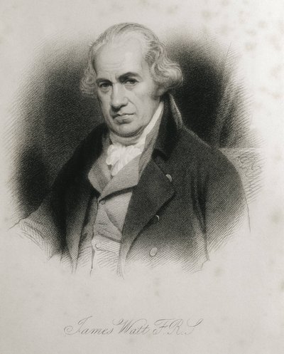 WATT, James (1736-1819). Ritratto di James Watt. Incisione. da Artist Unknown