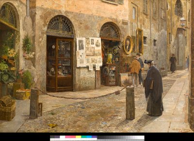 Veduta di Via San Bernardino a Milano (1912) da Arturo Ferrari