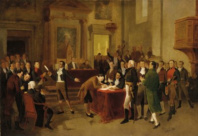 Firma della Dichiarazione di Indipendenza da Arturo Michelena