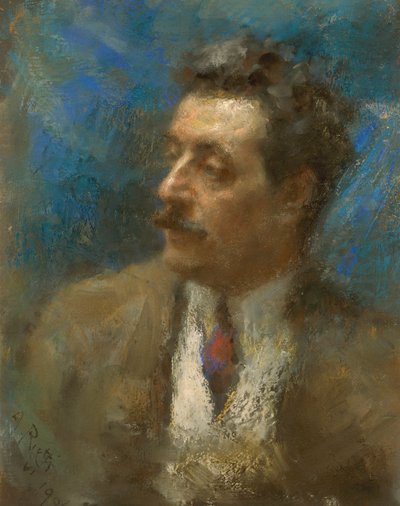 Ritratto di Giacomo Puccini da Arturo Rietti