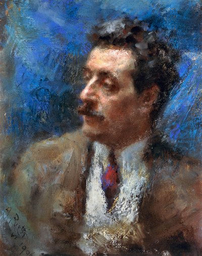 Ritratto di Giacomo Puccini da Arturo Rietti