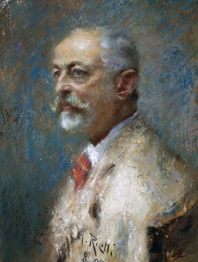 Ritratto dello scultore italiano Giuseppe Sartorio da Arturo Rietti