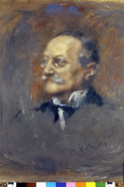 Ritratto di Arrigo (o Enrico) Boito (1842-1918), compositore e scrittore italiano. (Pastello di Rietti). da Arturo Rietti