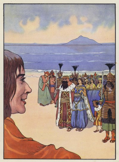 Illustrazione per I viaggi di Gulliver di Jonathan Swift da Artus Scheiner