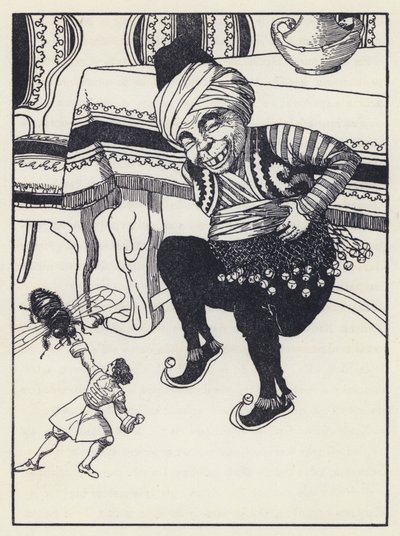 Illustrazione per I viaggi di Gulliver di Jonathan Swift da Artus Scheiner