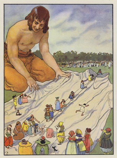 Illustrazione per I Viaggi di Gulliver di Jonathan Swift da Artus Scheiner